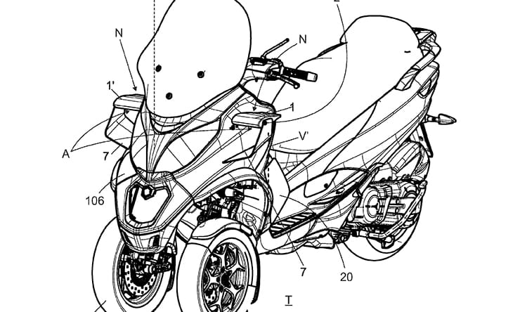 Moving winglets could help future two and three-wheelers tip into corners